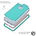 J.west 5C Case, iPhone 5C Case. Full Body Hybrid Hard PC and Soft Silicone 3-Layer Combo Shockproof Hard Case Cover for iPhone 5C - Light Blue/Grey