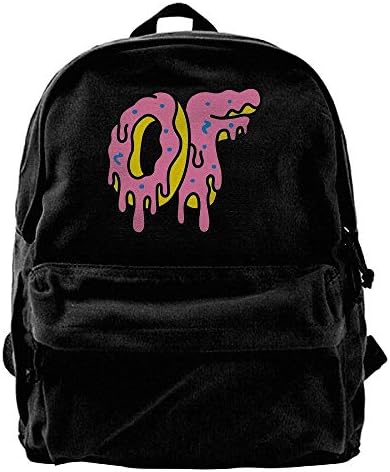 Canvas Backpacks Ofwgkta Odd Future OF Donut Logo Canvas Backpack