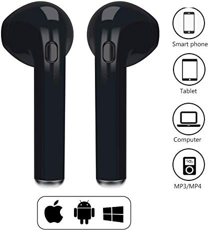 iXport™ Wireless Earphone Bluetooth Earpods Sports Headphone Earphone AirPods for iPhone/Android with Portable Charging Case (Black)