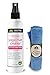 ASUTRA Yoga Mat Cleaner Spray (Soothing Sweet Rose), 4 fl oz - No Slippery Residue, Organic Essential Oils, Deep-Cleansing for Fitness Gear & Gym Equipment, Microfiber Towel Included