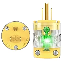 NEMA 5-15 Extension Cord Repair Ends Illuminated