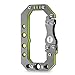 WINGOO Stainless Steel Key Chain Quickdraw Carabiner Anti-lost Key Chain Climbing Carabiner Backpack Buckle (Green)
