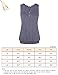 Sleeveless Tops for Women,Vivilli Ladies Casual Henley V Neck Pleated Button Details Sleeveless T Shirt Tank Medium,Black