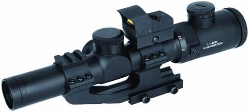 Sun Optics USAEuro Hunter 1.1-4 x 24-Inch Infrared Red/Green Dot with 4A German Rifle Scope
