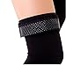 TOFLY Thigh High Compression Stockings, Opaque, Firm Support 20-30 mmHg Gradient Compression with Silicone Band, Closed Toe Compression Stockings, Treatment Swelling, Varicose Veins, Edema. Black S