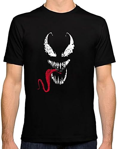 Venom Shirt 100% Cotton Fashion Tee (Black, Medium)