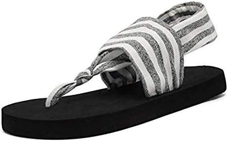 Womens Yoga Sling Flip Flop Flats Sandals, Perfect Beach Vacation Shoes