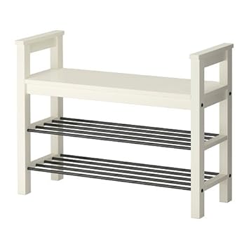 Ikea Hemnes Bench Mit Schuh Aufbewahrung Weiss 85 X 32 Cm Amazon De Kuche Haushalt