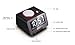 Homtime [Upgraded Version] Alarm Clock for Bedrooms with Bluetooth Speaker/2-Port Universal USB Charger/Large Dimmable LCD Screen/Thermometer/Snooze/Home/Office/Warranty-Black