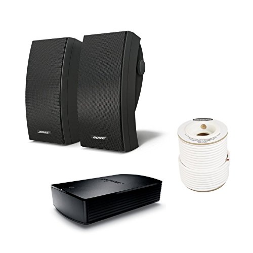 Bose 251 Environmental Outdoor Speakers (Black) With SA5 Amplifier And