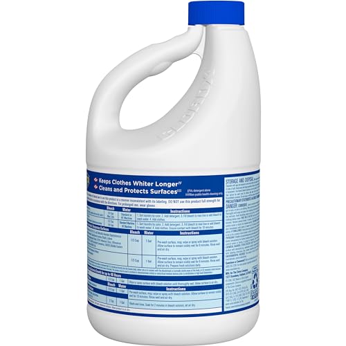 CLOROX DISINFECTING BLEACH, CONCENTRATED FORMULA, REGULAR – 81 FL OZ (PACK MAY VARY)