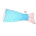 Princess of The Sea Mermaid Minky Blanket Tail and Wristband