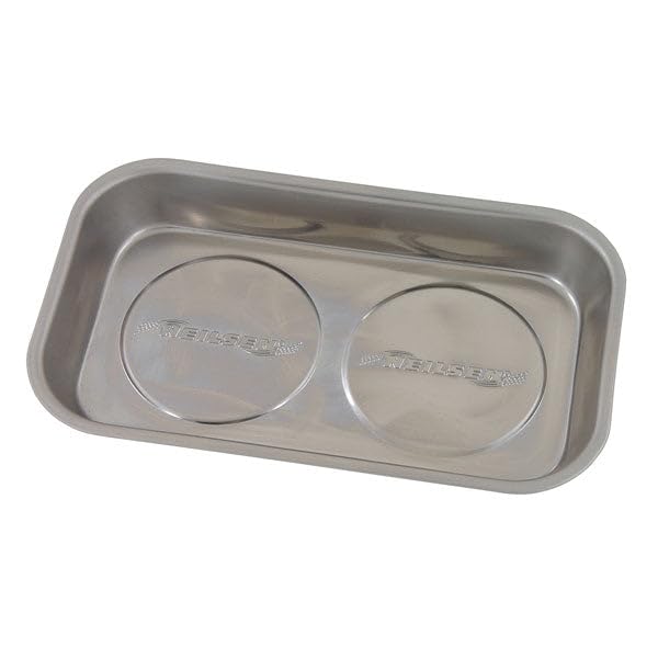 Neilsen CT1317 Magnetic Parts Tray - Size: 230 x 150mm | Stainless Steel | Ideal for Tools and Small Parts Organisation