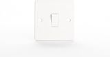 Body-Plus 1 Gang 2 Way Light Switch White Curved Edge 250V 10AX view 6