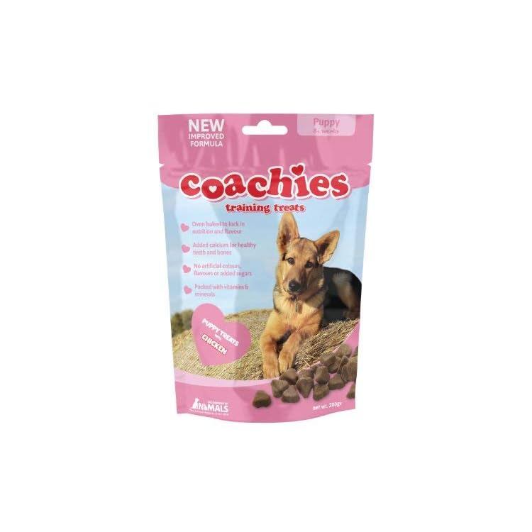 BULK BUY 8 packs Coachies Puppy Training Treats (Pack Size 200g
