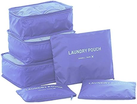 6 Set Travel Storage Bags Travel Luggage Organizer Packing Cubes, Multi-Functional Clothing Sorting Packages Luggage Organizer Compression Pouches