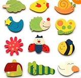 BestDealUSA Cartoon Funny Baby Toy Wooden Fridge Magnet Refrigerator Magnets Gift