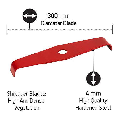 Oregon Universal 2-Zahn-Mulchmesser, 4,0 x 300 mm, Dickichtmesser für Gras und Vegetation, passend für alle Freischneider von Husqvarna, Echo und anderen Marken – Bild 3
