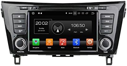 8 Inch Touchscreen Android 8.0 OS Car Radio For Nissan QashQai/X-Trail(2014-2017), DAB Radio 32G Flash 4G DDR3 RAM GPS Navigation DVD Player