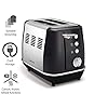 Morphy-Richards-Evoke-2-Slice-Toaster-224405-Black-Two-Slice-Toaster-Stainless-Steel-Black-Toaster Morphy Richards 224405 Evoke 2 Slice Toaster with 7 Variable Browning Settings, Removable Crumb Tray, Reheat, Frozen and…
