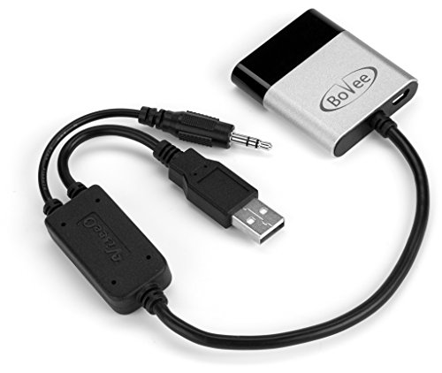 Bovee Bluetooth Car Kit for R61 MINI Cooper Paceman 2014 - Android and iPhone Music Interface Adaptor for in car iPod Integration (WMA3000B USB / AUX connector)