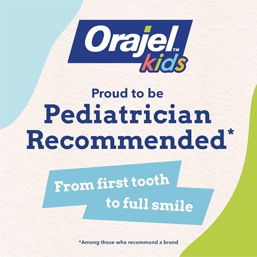 Orajel Kids Paw Patrol Anti-Cavity Fluoride Toothpaste, Natural Fruity Bubble Flavor, 4.2oz Tube