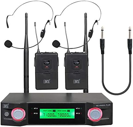 Maxcart Professional UHF Wireless Microphone with Lapel Lapel Combination with Free Handsets