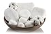 AnnaLisa 100% Pure ORGANIC Combed Cotton Pads for Makeup/Nail Polish Removal |240-Piece Italian Round Facial Cleansing| 3 Packs of 80 Hypoallergenic & Absorbing Cotton Rounds for Face closed ends