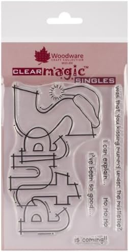 Woodware Craft Collection Woodware Stamp, 5.75 by 4-Inch, Huge Santa Noel