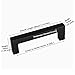 Goldenwarm 3in Black Cabinet Pulls - LSJ12BK76-5PK Modern Drawer Pulls 5Pack