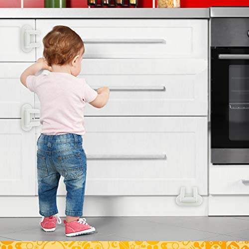 Baby Proofing Door Lever Locks - (Pack of 4) | Door Handle Child Safety Lock | Safety Door Locks for Kids … - Thumbnail 5