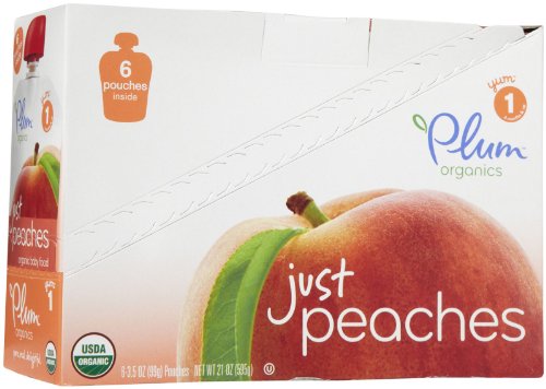 Plum Organics Stage 1 Just Fruit - Peach - 3.5 oz