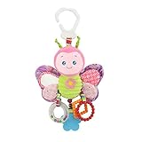 Gbell Baby Stroller Musical Rattles Handbells Toy - Carseat Soft Plush Animal Toys Developmental Educational Sensory Toys for Newborn Infants Babies Boy Girls 0-3 Year Old,1Pcs (A)