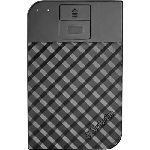 Verbatim Fingerprint Secure Tragbare Festplatte - 2 TB - externer Datenspeicher mit Fingerabdruckscanner zum Schutz Ihrer Daten, schwarz, 53651