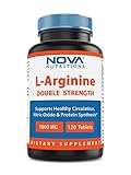 Nova Nutritions L-Arginine 1000 mg 120 Tablets