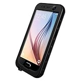 iThrough Waterproof Phone Case For Galaxy S6, IP68 2M Protective Shockproof Dustproof Cover, Black