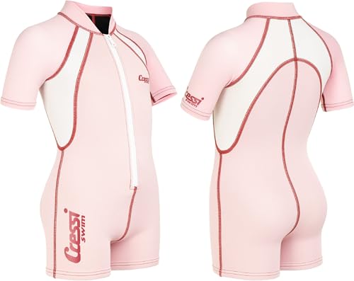 Cressi Maillot de Bain à Manches Courtes pour garçon Rose Taille XL