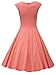 Muxxn Womens 1950s Vintage Retro Capshoulder Party Swing Dress L, peach