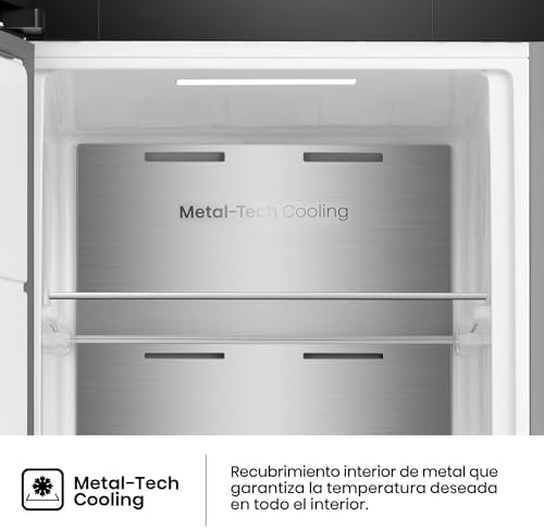 FT3K310SAIE1 - Congelador Una Puerta Total No Frost Kitchen Fit, 312L, 186cm, Ventilación Inferior, Apertura de Puerta 90º, Metal-Tech Cooling, Tirador de Apertura Fácil, WiFi, Inox