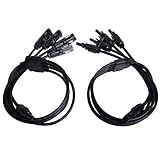 Renogy MC4 Y Branch Connectors Solar Connectors Extra Long Cable MFFFF + FMMMM Pair