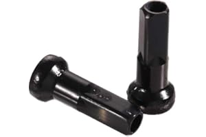 Vctitil 10Pcs 14G Spoke Nipples End Tips Mountain Bike Spoke Cap Aluminium Alloy Bicycle Spoke Nipples Wheel Spoke Nipple Decoration(Black)