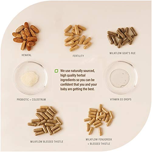 Upspring Milkflow Breastfeeding Supplement Drink Mix with Fenugreek