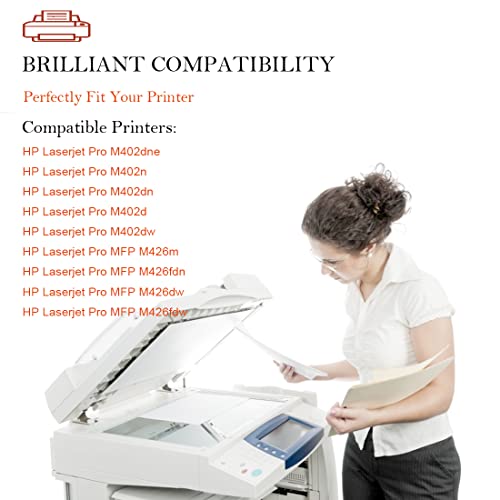 ASEKER Compatible Toner Cartridge 26X CF226X 26A CF226A for HP LaserJet Pro M402d M402n M402dn M402dw M402dw M402dne MFP M426dw M426fdn M426fdw Printer High Yield 9000 Pages (2 Black)