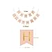 Litaus 1st Birthday Decorations, Happy Birthday Banner, 1st Baby Girl Number 1 Balloon, Pom Poms, Birthday Hat for 1st Birthday Girl Outfit, Girls Birthday