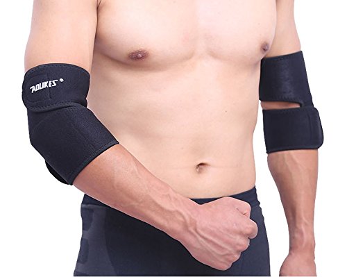 Rungear Tennis Elbow Brace (2 Pack), Tennis & Golfer's Elbow Pain Relief with Compression Pad, Wrist Sweatband - Best Elbow Strap Band for Men and Women - Thumbnail 5