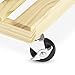 Whitmor Slat Wood Garment Rack - Freestanding Rolling Clothing Organizer - New Zealand Pine Shelf