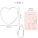 Heart Shaped Gold or Silver Rhodium Plated Hoop Statement Earrings for Womens