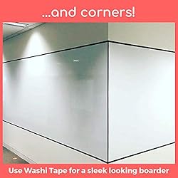 Peel and Stick White Board, Huge 4x8 Ft, 48"x