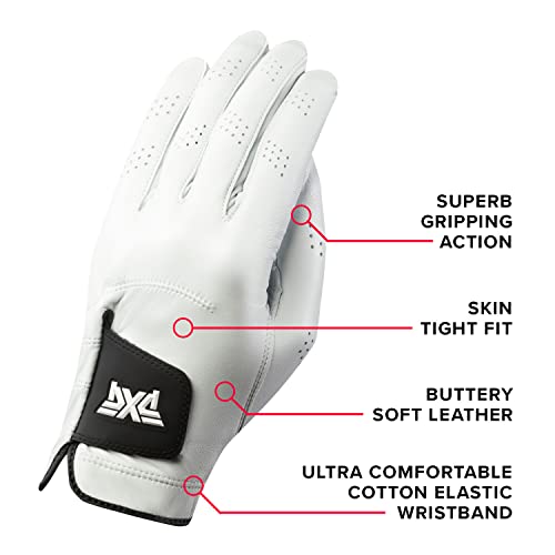 PXG Men's Players Tour Golf Glove 100 Cabretta Leather with Cotton