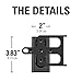 Sanus Wireless Speaker Wall Mounts for Sonos Play:1 & Play:3 - Tool Free Tilt & Swivel Adjustments for Best Audio - Pair (Black) - WSWM2-B1